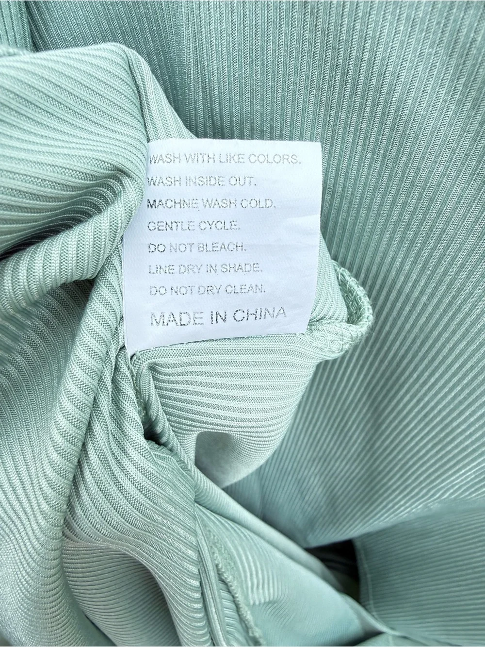 Soft Sage/Mint Green Ribbed 3-Piece Lounge Set – XL 💚